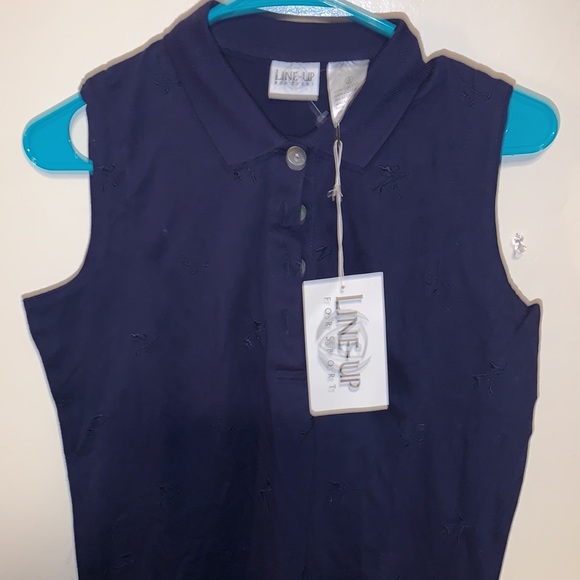 Line-Up for Sport embroidered blue TankTop nwt - Picture 4 of 5